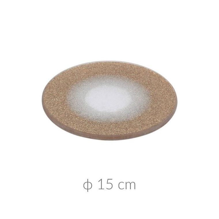 Home Styling Collection, talerz dekoracyjny, złoty brokatowy