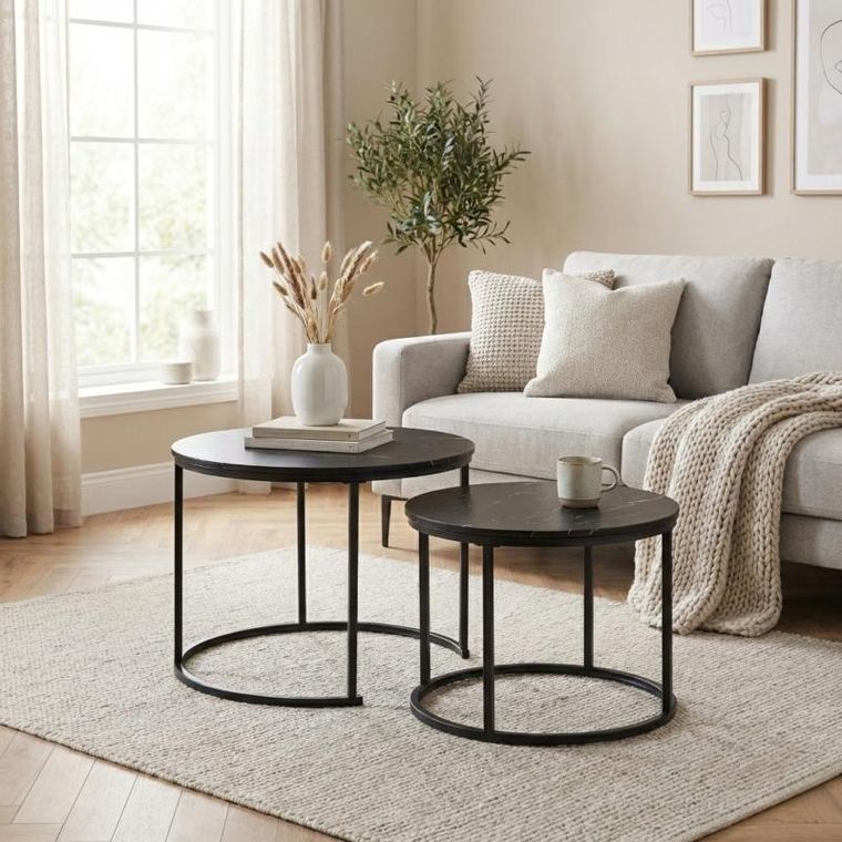 Home Styling Collection, Tvilling, zestaw stolików bocznych, 2 szt.