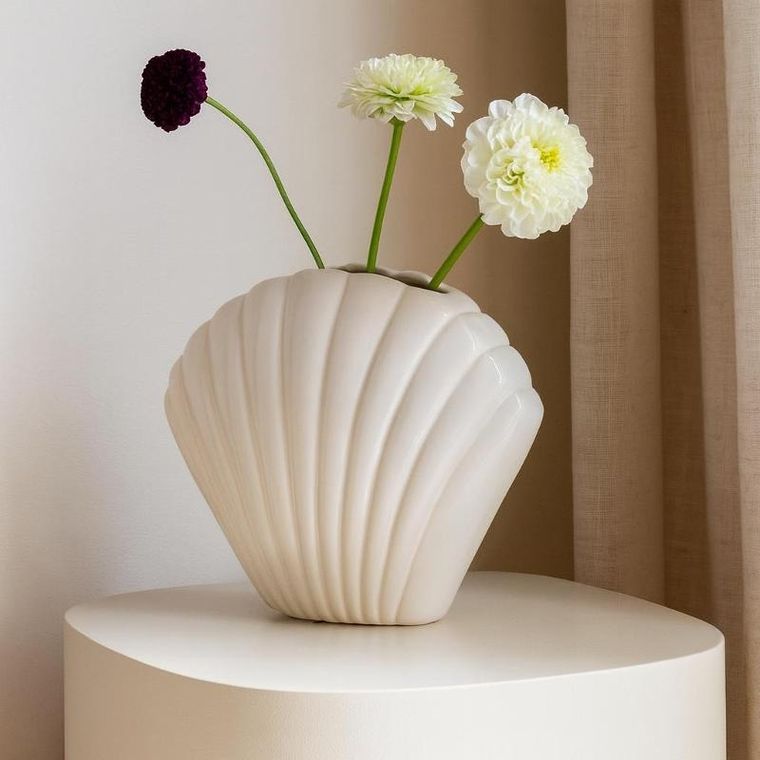 Home Styling Collection, wazon dekoracyjny, muszla, 22 cm