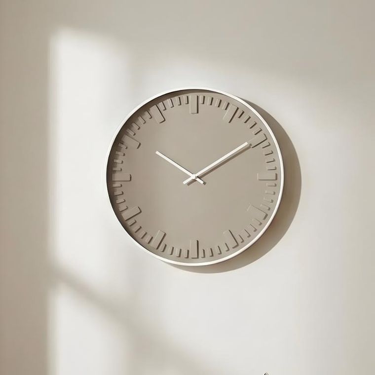 Home Styling Collection, zegar ścienny, biały, 40 cm