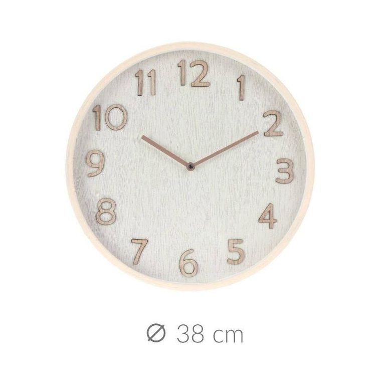 Home Styling, Collection, zegar ścienny w neutralnych kolorach, Ø 38 cm