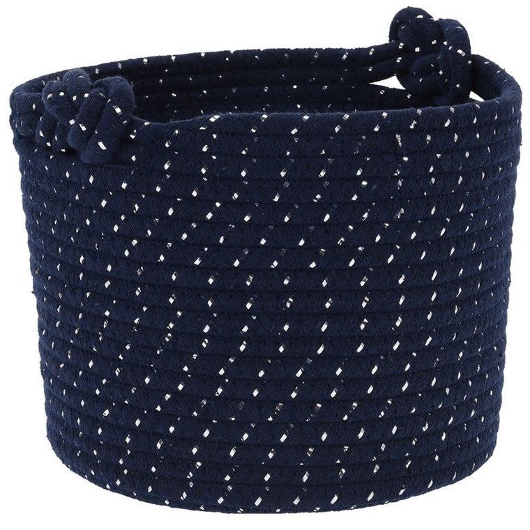 Home Styling Collection, zestaw koszy dekoracyjnych, Rope, 3 szt., granatowe