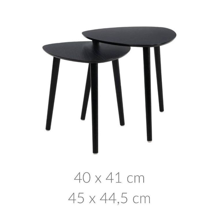 Home Styling, Collection, zestaw stolików kawowych na trzech nogach, 2 szt.