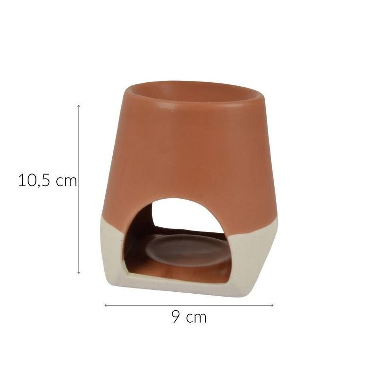 Homea, ceramiczny kominek na tealight i wosk zapachowy, 10,5 cm