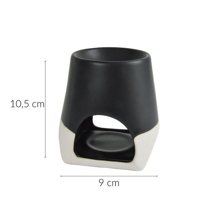 Homea, ceramiczny kominek na tealight i wosk zapachowy, 10,5 cm