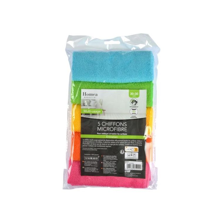 Homea, komplet ścierek w różnych kolorach, 30-30 cm