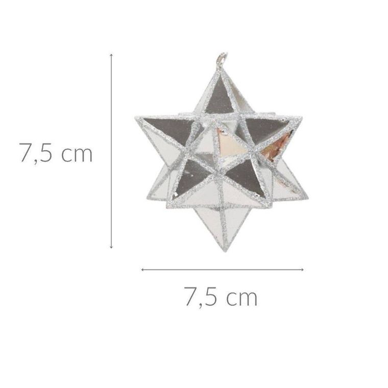 Homea, przestrzenne gwiazdki z tworzywa sztucznego, 4 szt., Ø 7.5 cm