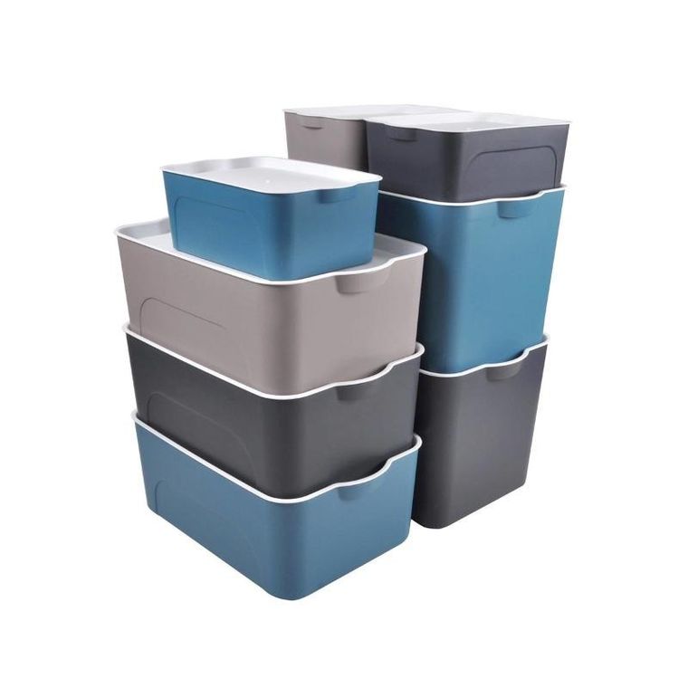 Homea, pudełko z tworzywa sztucznego z bambusowym wiekiem, 16l