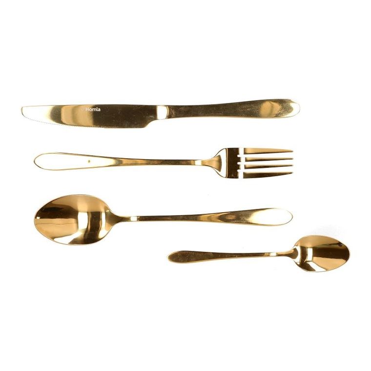 Homla, Abele, sztućce, złote, 16 szt.