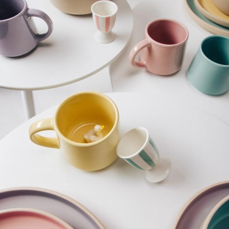 Homla, Alagi, kubek, żółty z gąską, 0,25l