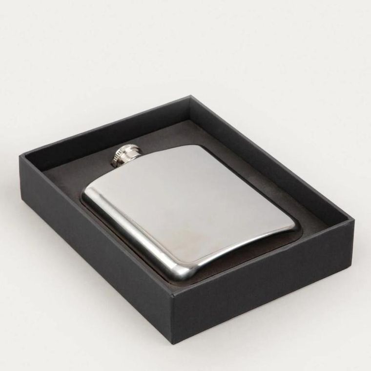 Homla, Alcole Flask, piersiówka, srebrna, 0,2l