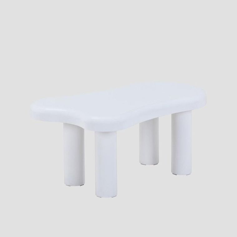 Homla, Alto, stolik kawowy, lakierowany, biały, 100-60-45 cm