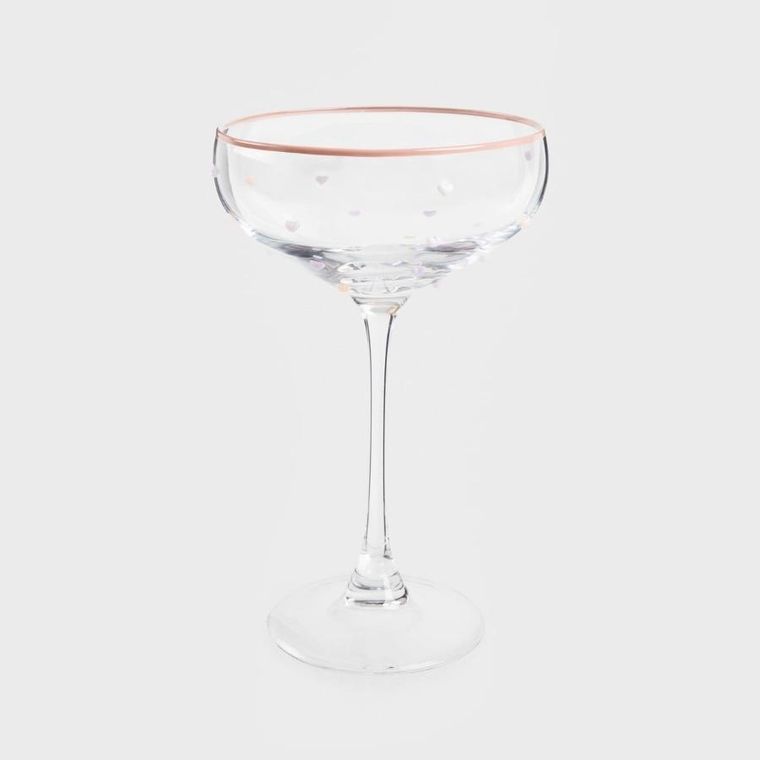 Homla, Amanti, kieliszek w serduszka na martini, 0,2l, 731723