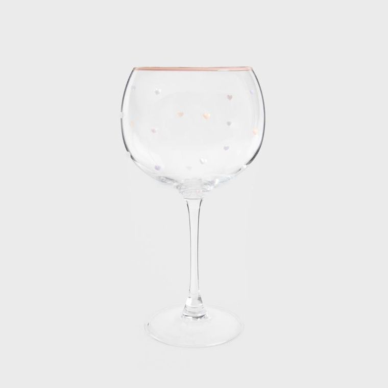 Homla, Amanti, kieliszek w serduszka, pękaty, 0,55l, 731747