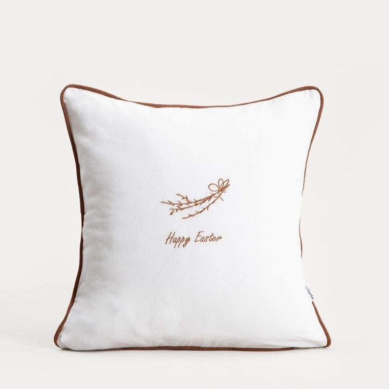 Homla, Amenti, poszewka, bawełniana z haftem, 45-45 cm