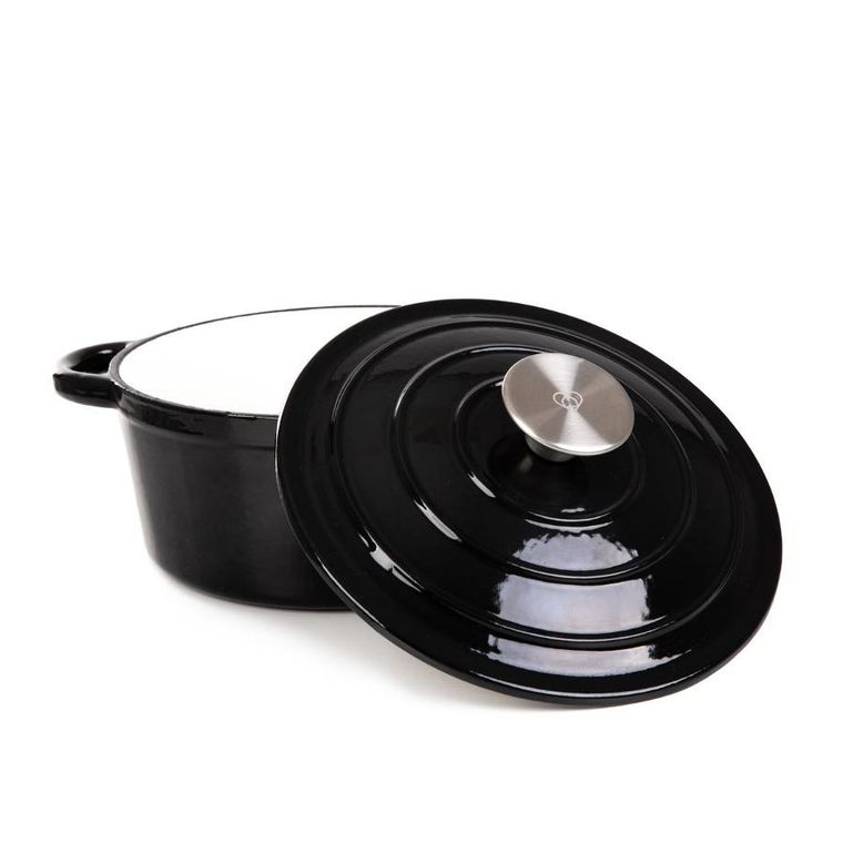 Homla, Andreas, garnek żeliwny, czarny, 4l