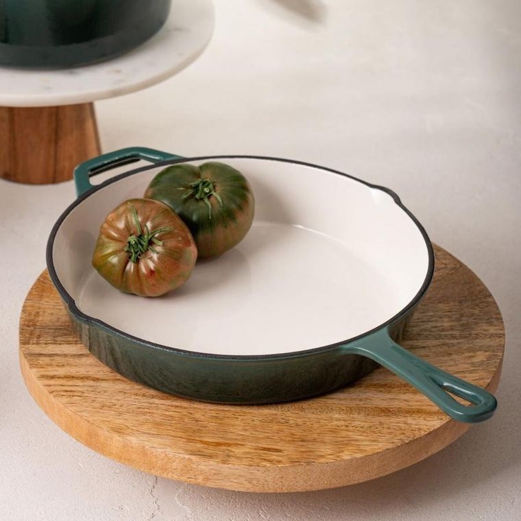 Homla, Andreas, patelnia żeliwna, zielona ombre, 26 cm