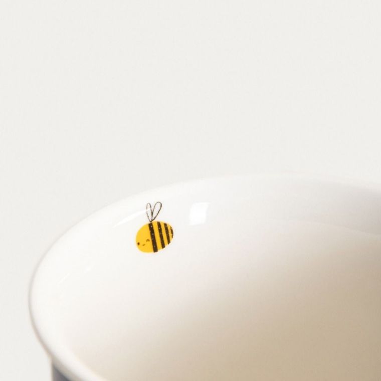 Homla, Annbee, kubek z pszczołą, granatowy, 0,35l, 859965