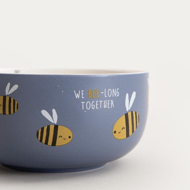 Homla, Annbee, miska, z pszczołą granatowa, 13 cm