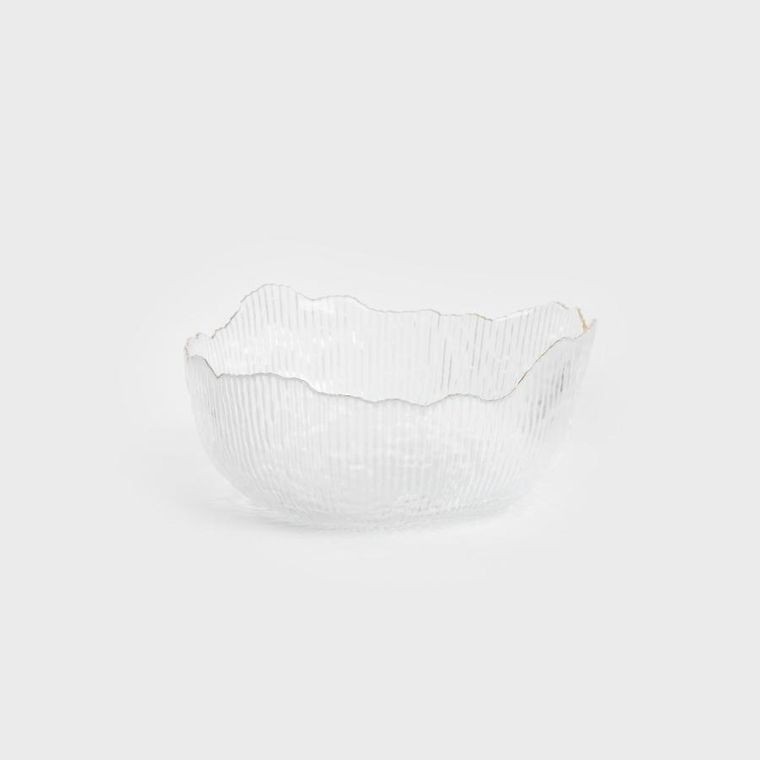 Homla, Apola, miska, ryflowana transparentna, rozmiar L, 9-20 cm