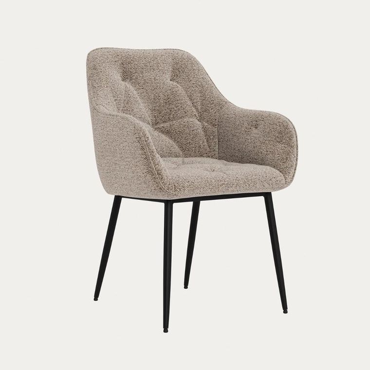 Homla, Avelin, krzesło, w tkaninie beżowe, 58-55-83 cm