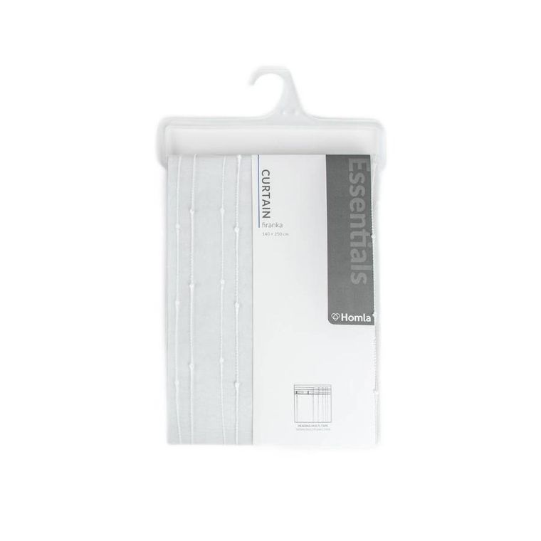 Homla, B2 Essentials Jacquard, Tape, firanka, biała żakardowa z taśmą, 140-250 cm