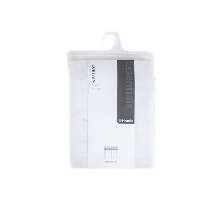 Homla, B2 Essentials Milan With Pearsl, Tape, firanka, biała z perłami i taśmą, 140-250 cm