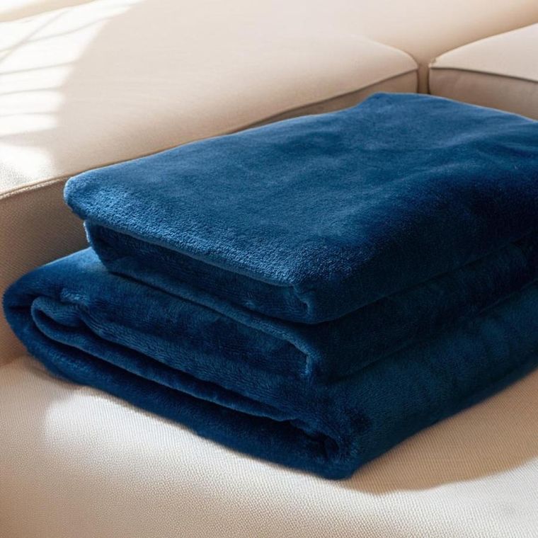 Homla, B2Rote, koc, granatowy, 150-200 cm