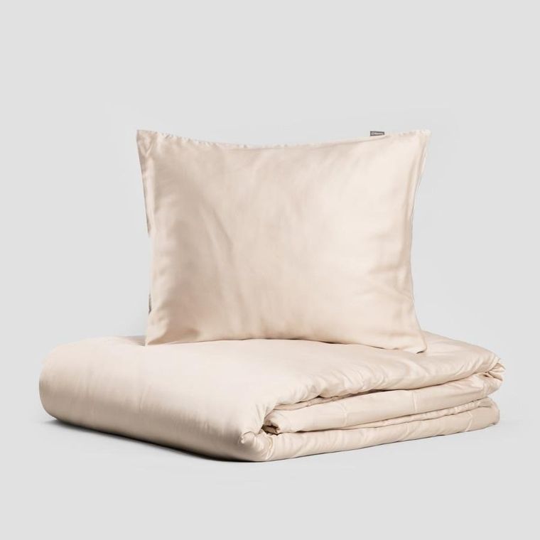 Homla, Bamsa, pościel, bambusowa beżowa, 200-220 cm