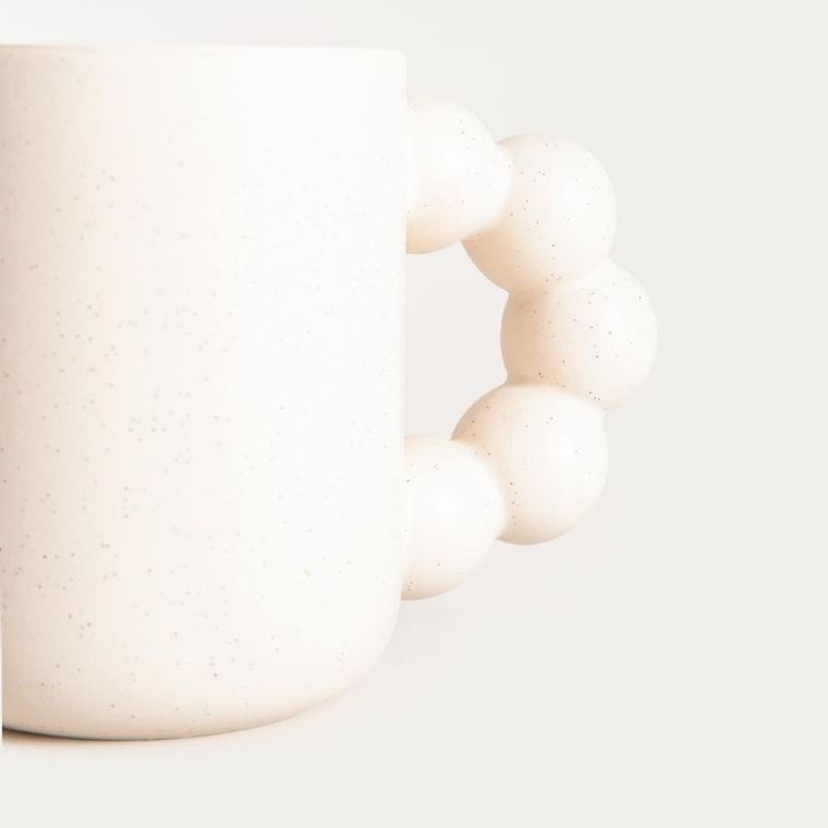 Homla, Bero, kubek, z koralikami kremowy nakrapiany, 0,3l