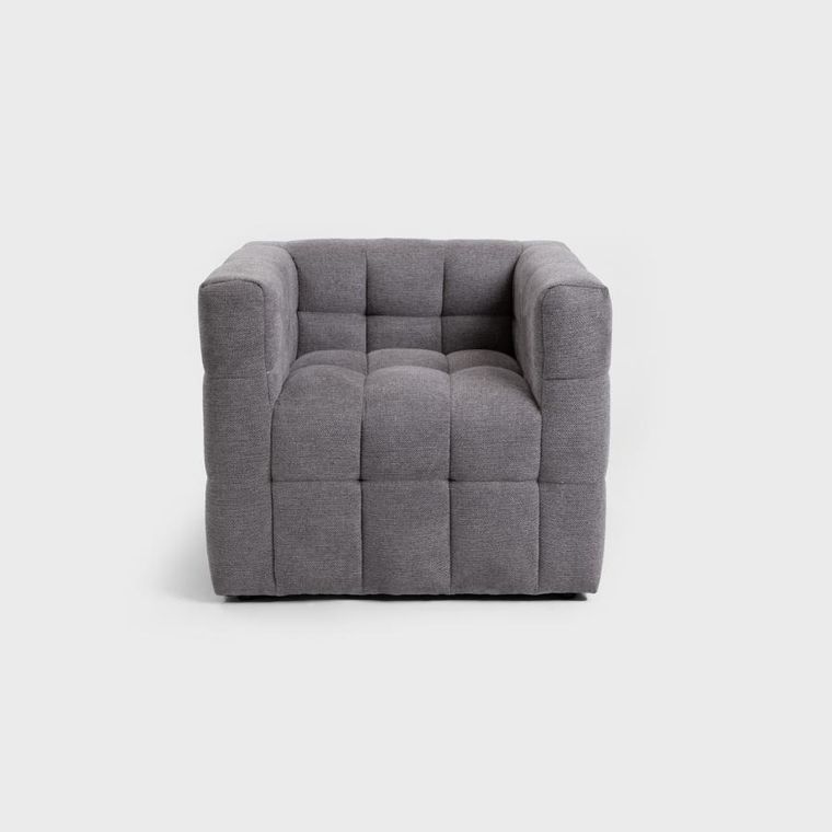 Homla, Biskoto, fotel, szary, 80-68-65 cm, 710728