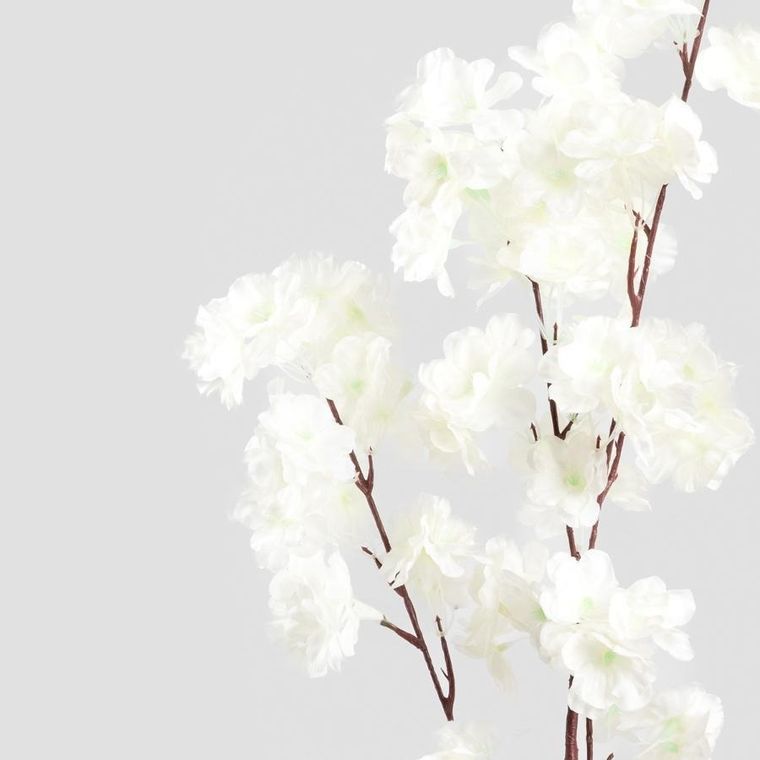 Homla, Blossa, gałązka sztuczna, kwiat wiśni ecru, 103 cm