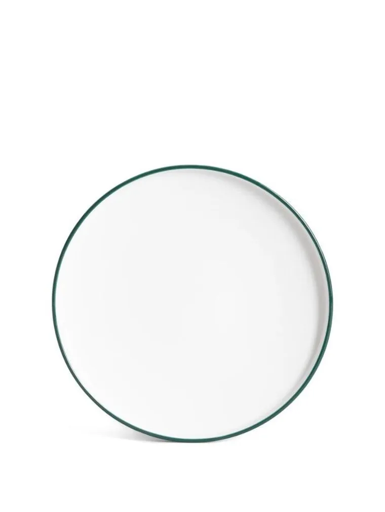 Homla, Blyde, talerz, z zielonym rantem, 20 cm
