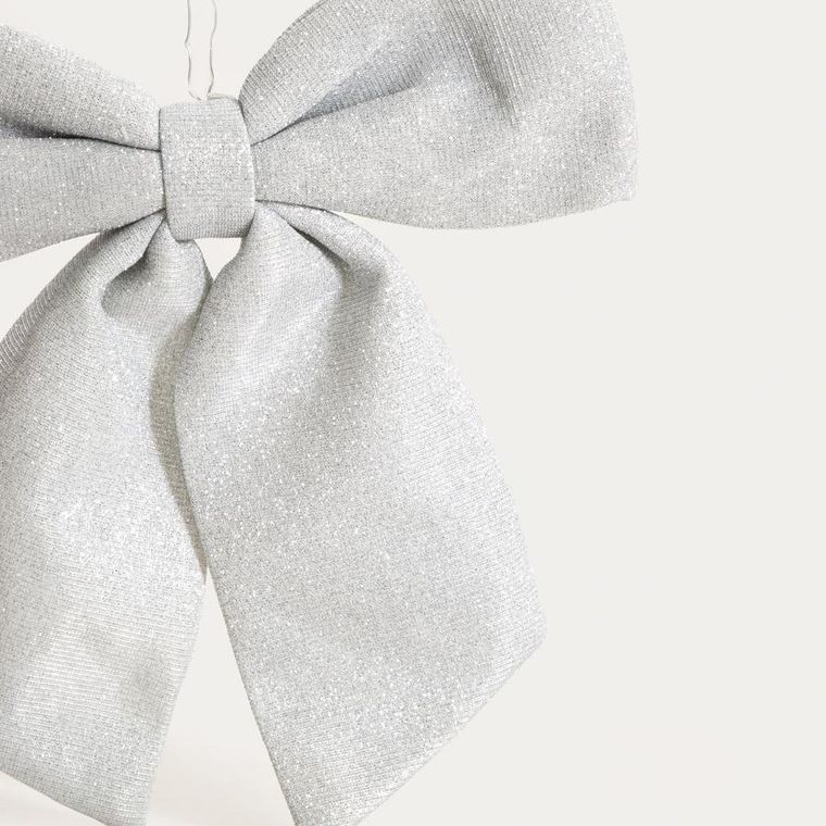 Homla, Bowe, kokarda, srebrna, 28 cm