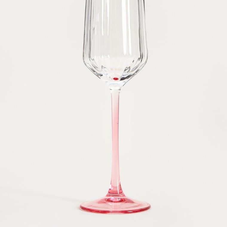 Homla, Brill, kieliszek, na szampana z różową nóżką, 0,27l