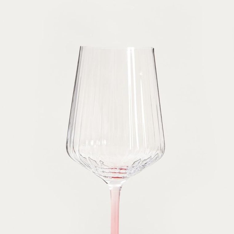 Homla, Brill, kieliszek, na wino z różową nóżką, 0,56l