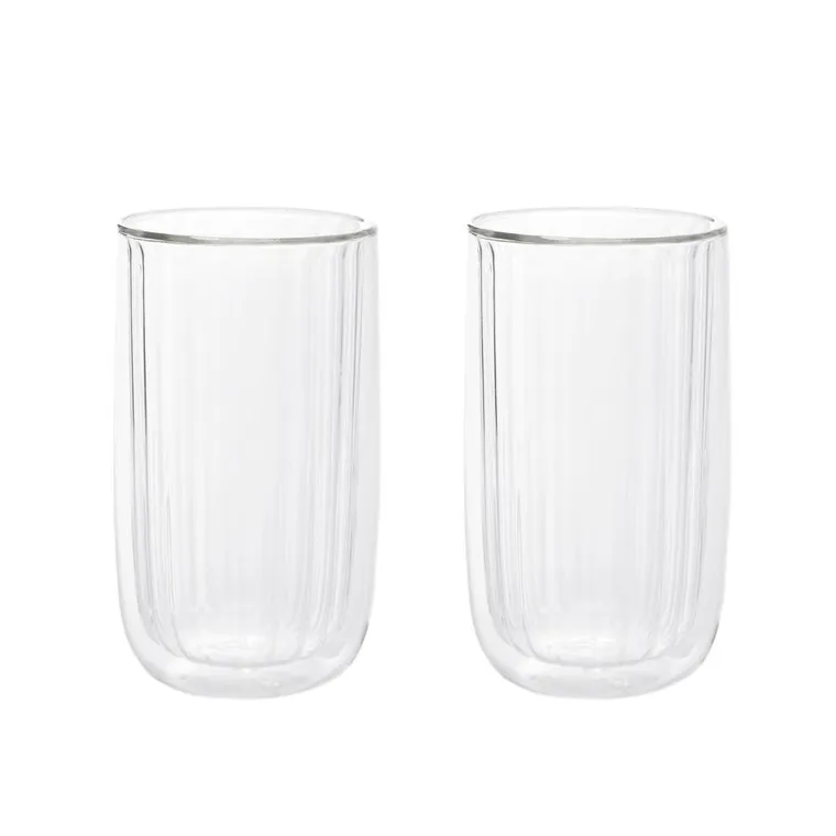 Homla, Cembra Groove, zestaw szklanek z podwójną ścianką, 350 ml, 732348