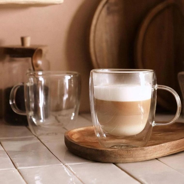 Homla, Cembra, Szklanka z podwójną ścianką, 2 szt 0,42 L