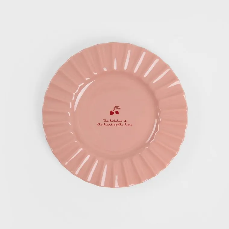 Homla, Cherish Love, talerz deserowy, różowy, 21 cm