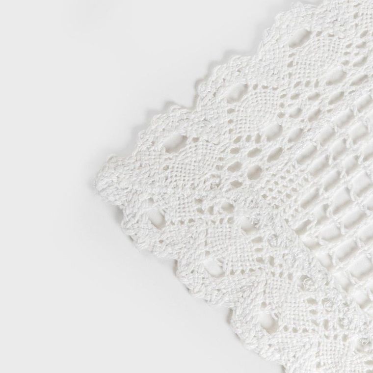 Homla, Crochet, obrus, szydełkowy, biały, 130-170 cm