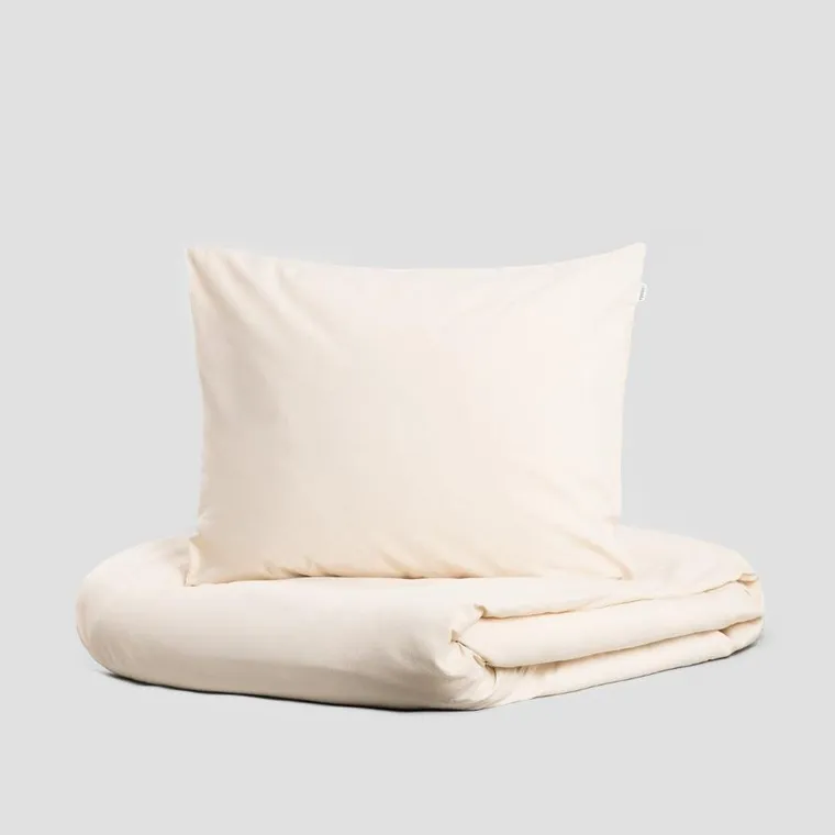 Homla, Defla, pościel z pranej bawełny, beżowa, 160-200 cm, 734632