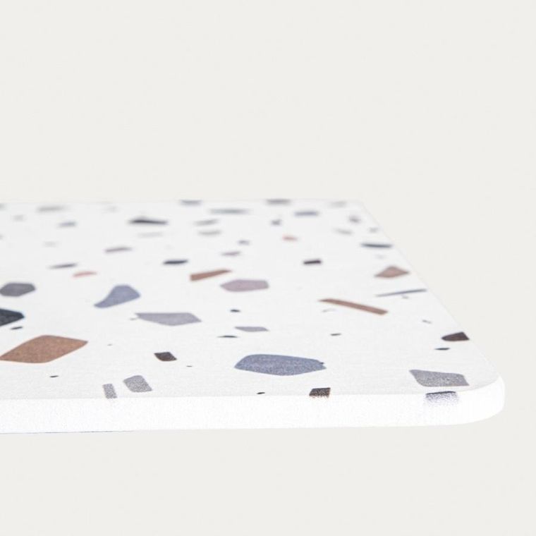 Homla, Ditta, mata łazienkowa, diatomitowa ze wzorem lastryko, 39-60-0,9 cm