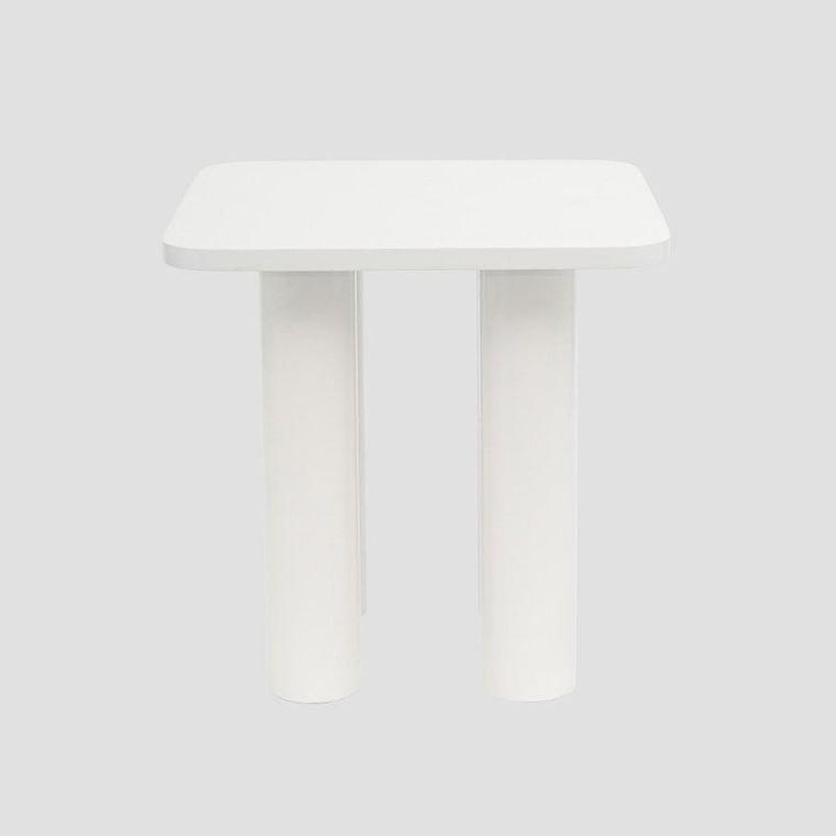 Homla, Druva, stolik kawowy, biały, 40-40-40 cm