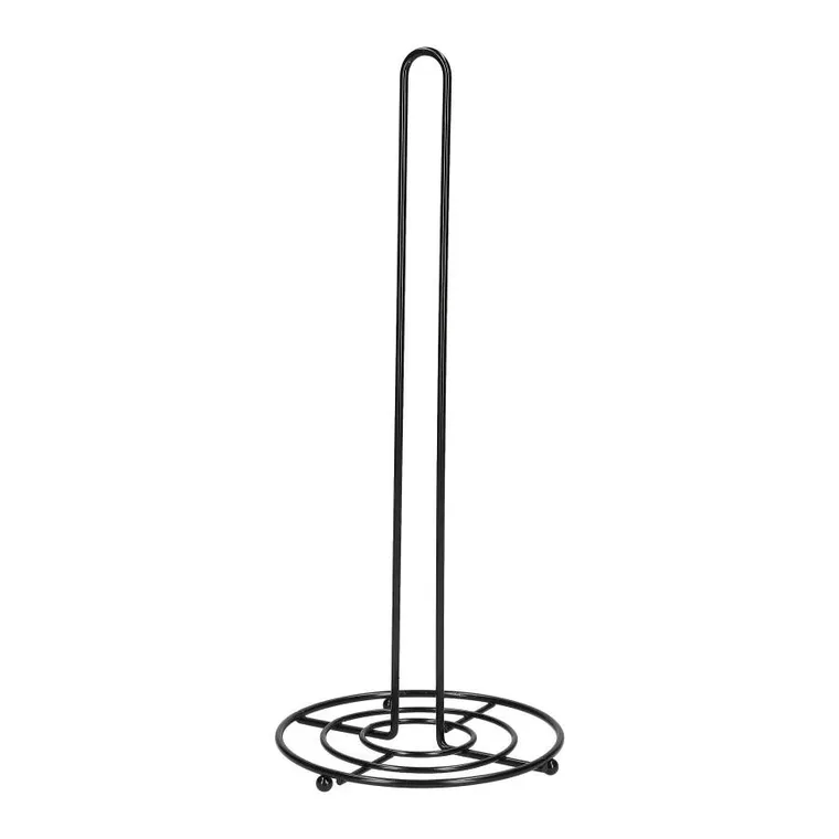 Homla, Duncan, Stojak na ręcznik kuchenny okrągły czarny 15-35 cm