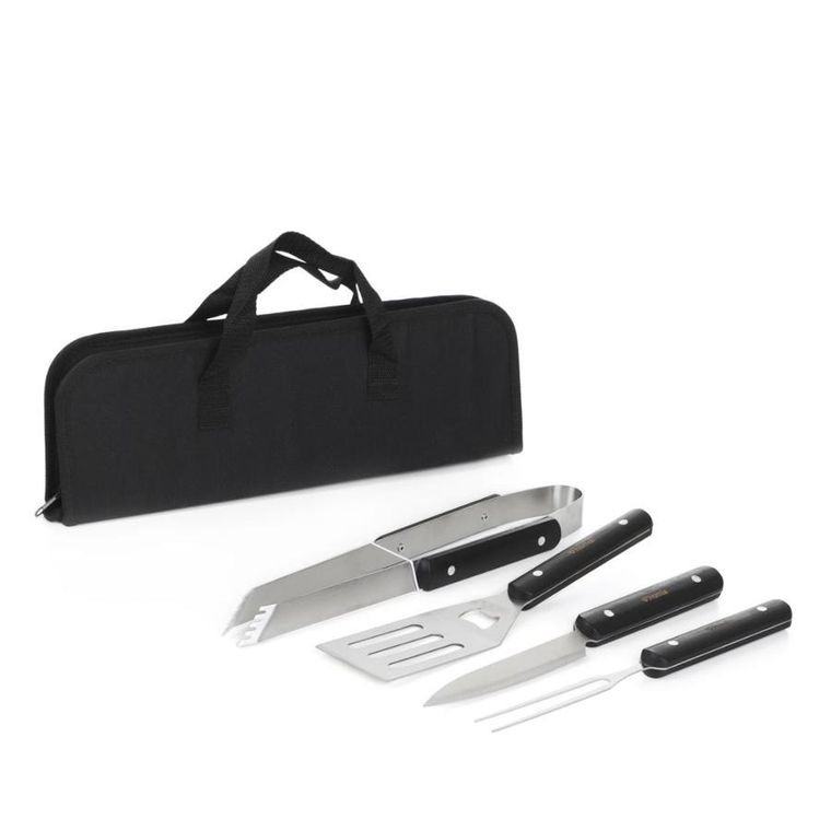 Homla, Easy Grill, bbq set do grillowania w etui, 4 elementy, 37-13 cm