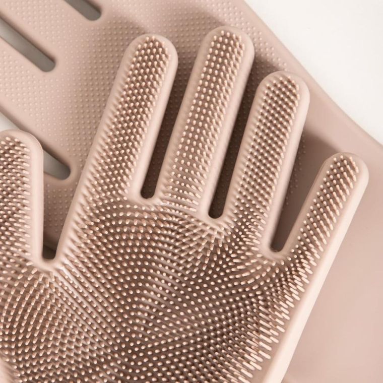 Homla, Easyclean, zestaw rękawic, silikonowych taupe, 2 szt.