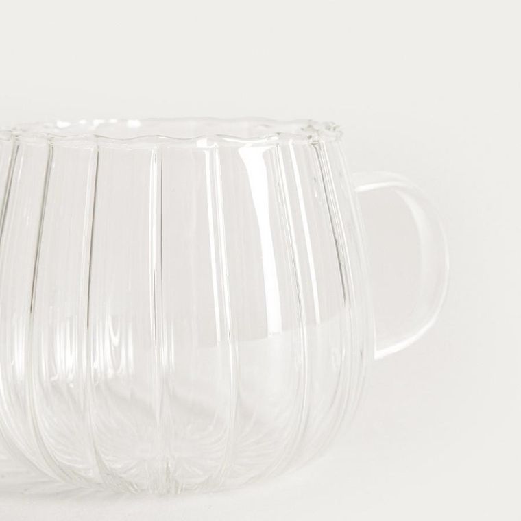 Homla, Edes, szklanka ryflowana z uchem, 0,35l