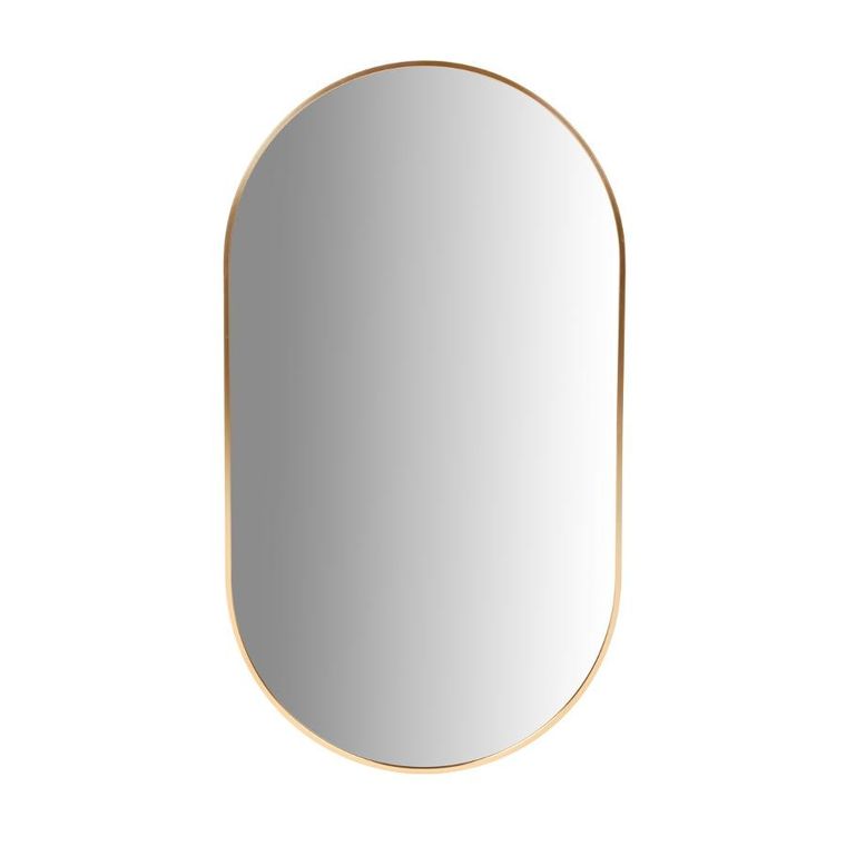 Homla, Elora, lustro, wiszące owalne złote, W = 50 cm