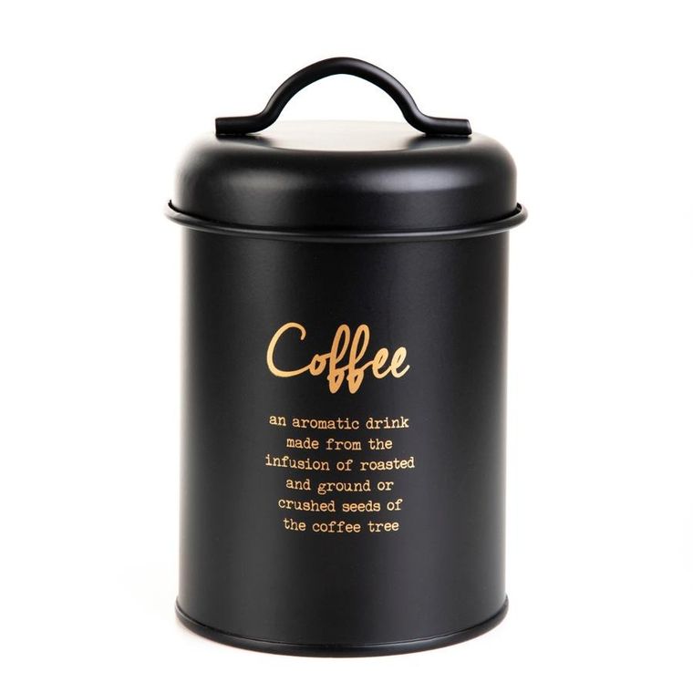 Homla, Escille, pojemnik na kawę czarny, 14-10 cm