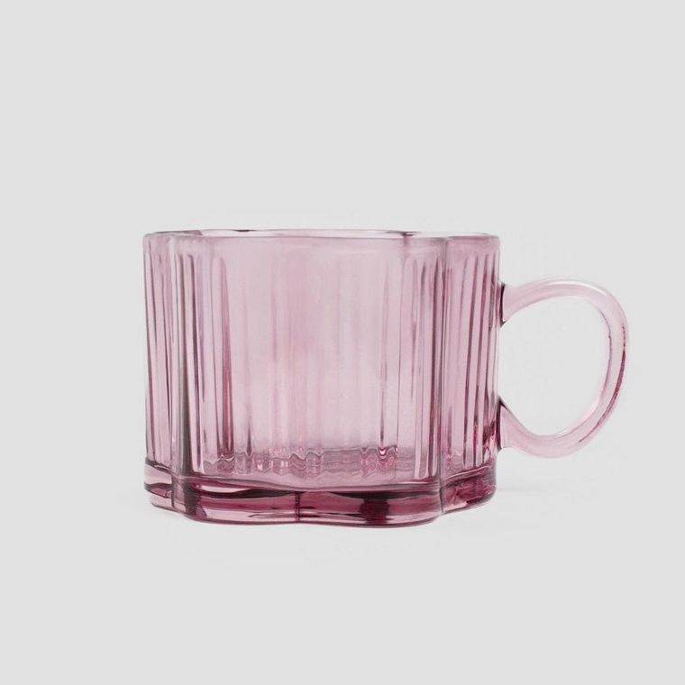 Homla, Estate, szklanka, różowa, 0,25 l